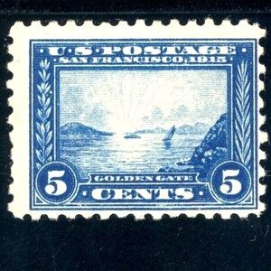 USA Rare Unused US 1914 MC Perf 10 Panama-Pacific Scott MNH